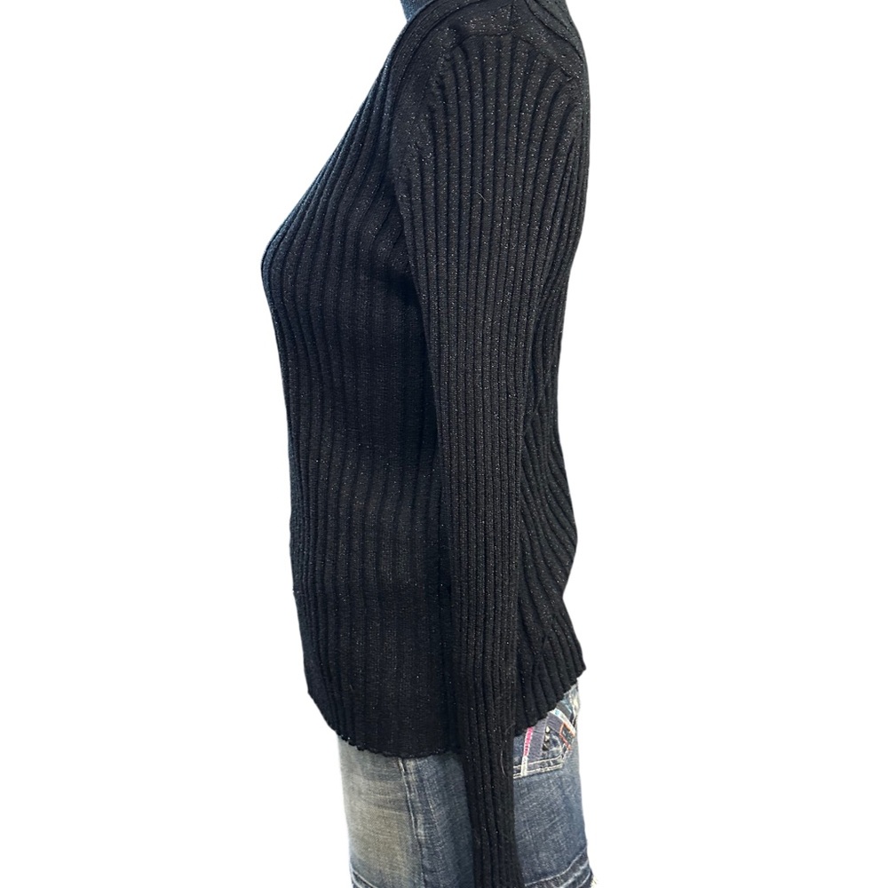 Express Black Ribbed Knit Cardigan - Picture 5 of 5